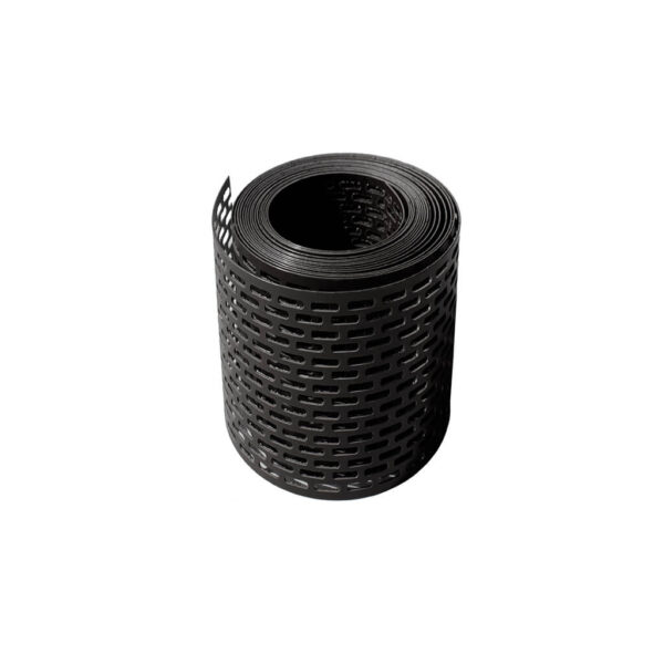 Traufgitter 100 mm Rolle 5 lfm - schwarz RAL 9005